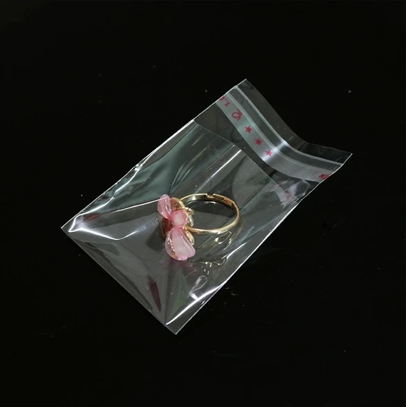 13x15+5 cm.(13x20) 250 Adet Şeffaf Bantlı Yapışkanlı OPP Poşet - 3