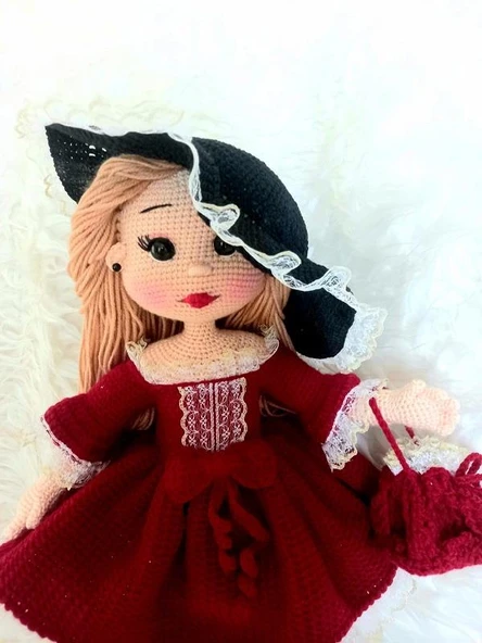 Prenses Lavinya Bebek Amigurumi Organik Oyuncak - 2