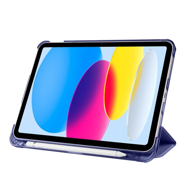 iPad 11.Nesil 2025 Smart Cover Kalem Bölmeli Standlı 1-1 Kılıf - 11