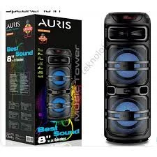 Auris ARS-KLN10 2x8" Bluetooth USB/SD Kule Tipi Hoparlör