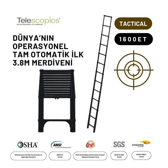 3.8m Taktik Amaçlı Tam Otomatik Teleskopik Merdiven
