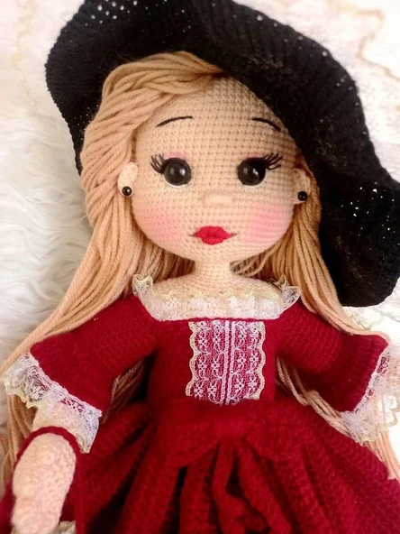 Prenses Lavinya Bebek Amigurumi Organik Oyuncak - 4