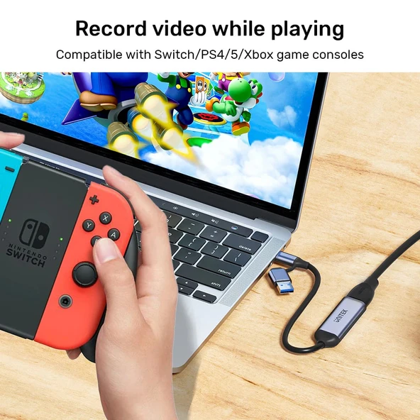 UNITEK 4K VIDEO CAPTURE KART HDMI TO USB-C/A (V1167A) - 5