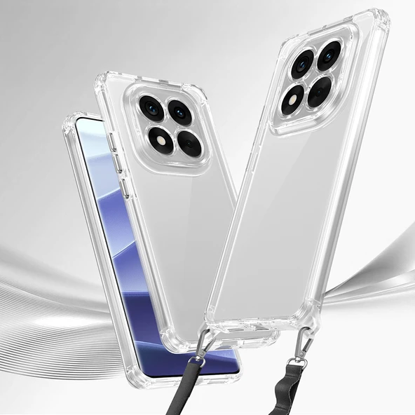 Xiaomi Redmi Note 14 Pro 5G Kılıf Airbagli Takılabilir Askı Aparatlı Snap Silikon Kapak - Resim 2