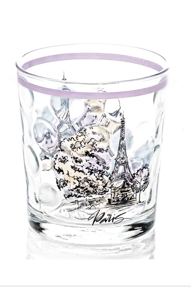 Meşrubat Bardağı Paris Desenli 1 Adet Royaleks-SGM08603 ürün görseli 1