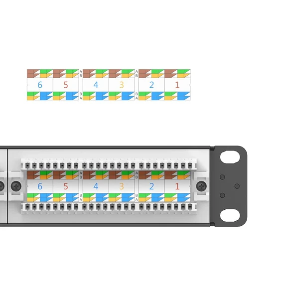 UNITEK CAT6 UTP 24 PORT RJ45 PATCH PANEL (T003A) - 6