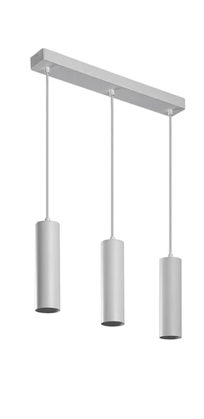 MYLİGHTS beyaz  os-ram led ampullü beyaz metal sıralı led avize masa üstü üçlü led 3000k ürün görseli