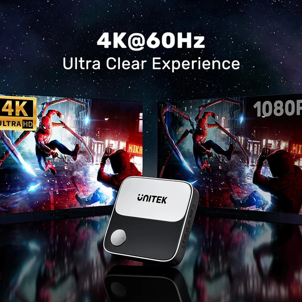 UNITEK WIRELESS 4K60Hz KABLOSUZ GÖRÜNTÜ AKTARICI (V1162B01) - 3