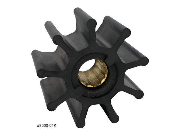 8000K JMP Impeller Kit (Replaces Jabsco 836-0001, Johnson 09-1029B, CAT 1L4774, Cummins 160596, Detroit Diesel 5193553, Volvo Penta 807904, 825942, 875660, 875736, 21730344, Yanmar 127881-42050)