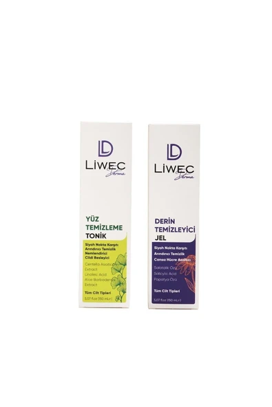 LIWECDERMA Liwec Derma 2'li Set (DERİN TEMİZLEYİCİ JEL - YÜZ TEMİZLEME TONİK) - 4
