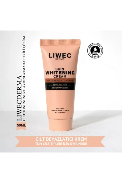 LIWECDERMA LİWECDERMA İKİLİ SET ALOEVERA ÖZLÜ LEKE KARŞITI CİLT BEYAZLATICI KREM 50ML VE 50SPF+ GÜNEŞ - Resim 4