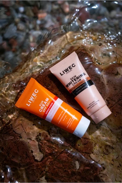 LIWECDERMA LİWECDERMA İKİLİ SET ALOEVERA ÖZLÜ LEKE KARŞITI CİLT BEYAZLATICI KREM 50ML VE 50SPF+ GÜNEŞ - Resim 6