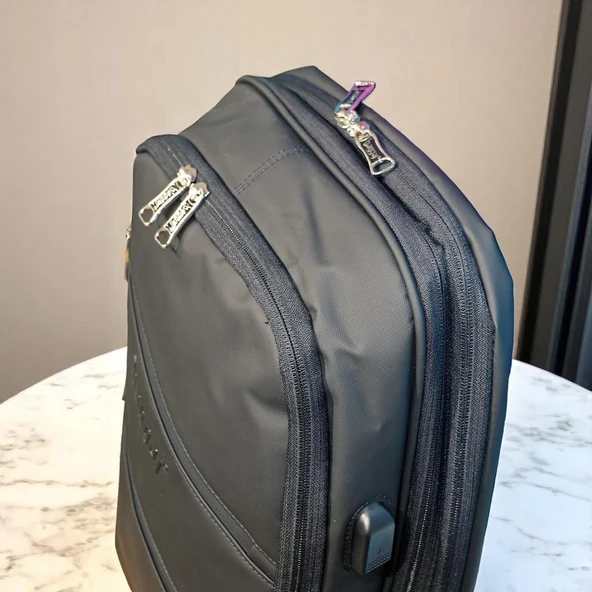 Laptop Gözlü ve Körüklü İnce Tasarım Sırt Çantası Baggaj S24129 - 8