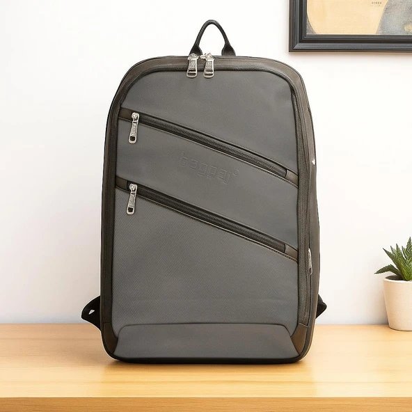 Laptop Gözlü ve Körüklü İnce Tasarım Sırt Çantası Baggaj S24129 - 5