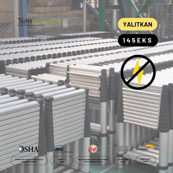 3.3m Kevlar Yalıtkan Çok Fonksiyonlu Merdiven 20ackv - 3