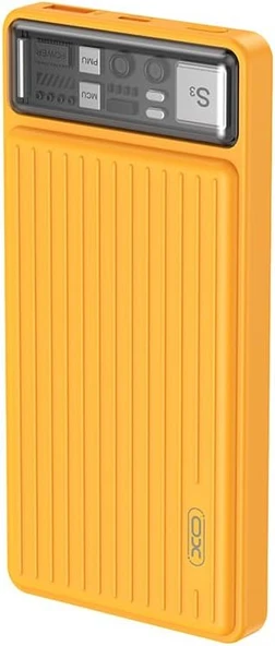 XO PR217 Hızlı Şarj Powerbank, 10000mAh, 22.5W Çift Yönlü Hızlı Şarj, 20W Type-C PD + USB-A, LED Göstergeli, Turuncu