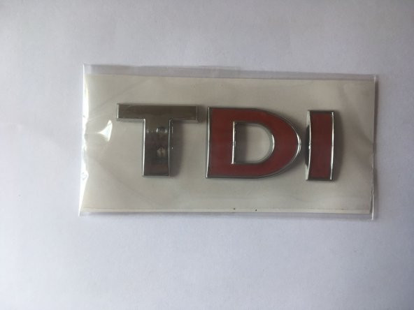 VOLKSWAGEN TDİ BAGAJ YAZISI ÇİFT KIRMIZI 3B0853675AC - 1
