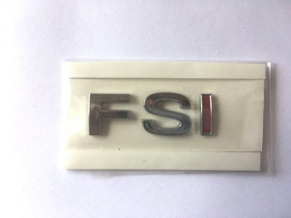 VOLKSWAGEN FSİ BAGAJ YAZISI TEK KIRMIZI (PASSAT B6 - JETTA 5)