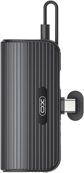 XO PR220 Mini Type-C Stand Powerbank, 5000mAh Kapasiteli, 20W Type-C PD Hızlı Şarj, Destek Ayaklı, Siyah ürün görseli