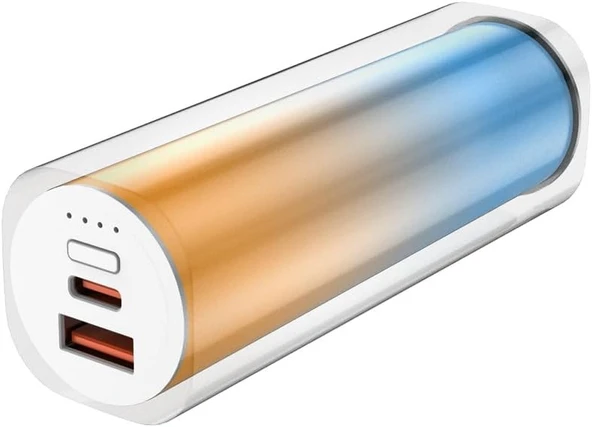 XO PR221 Mini Hızlı Şarj PowerBank, 5000mAh, 22.5W Hızlı Şarj, Çift Port USB-C ve USB-A, LED Gösterge, Çok Renkli - Resim 2