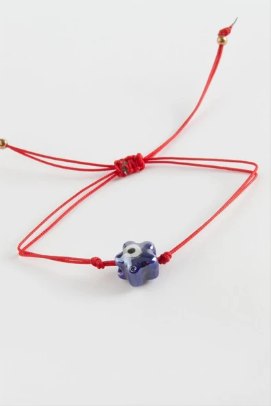 Çiçek Cam İp Bileklik - Resim 2