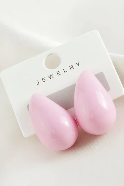 Damla Plastik Küpe - 4