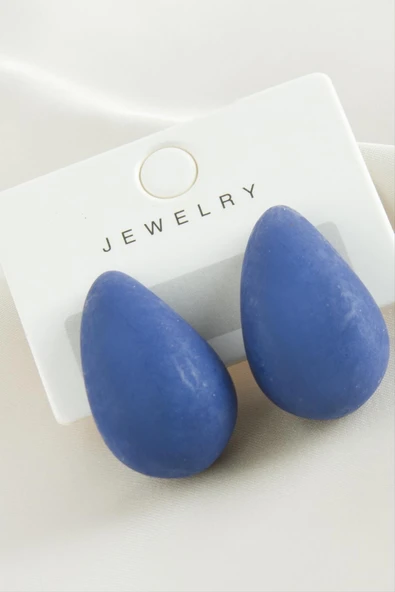 Damla Plastik Küpe - 7