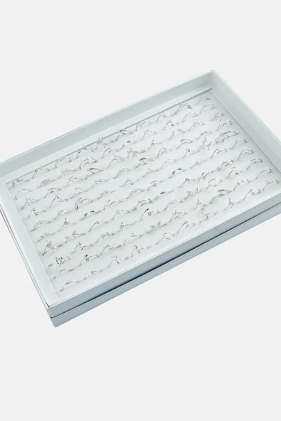 Karışık Lüx Çelik Eklem Yüzük 1 Adet - Resim 2