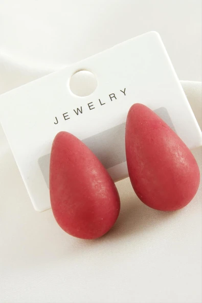 Damla Plastik Küpe - 5