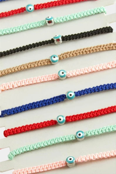 Nazar Makrome Örgülü Bileklik - Resim 3