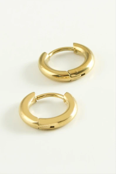 Boru Lüks Çelik Küpe 1 cm ürün görseli 1