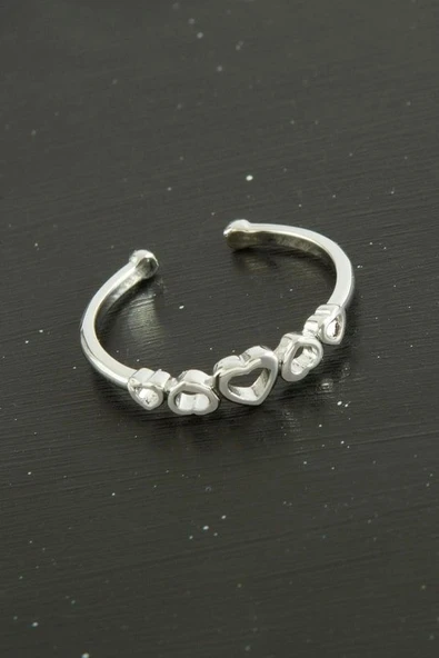 Karışık Lüx Çelik Eklem Yüzük 1 Adet - Resim 3