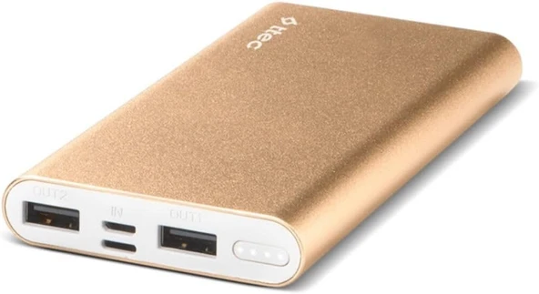 ttec 2BB150K AlumiSlim S Taşınabilir Şarj Aleti / Powerbank, 10.000 mAh, Kırmızı