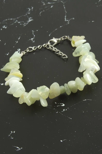 Yeşim Kırık Doğaltaşlı Bileklik - 2