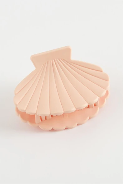 İstiridye Renkli Mandal Toka 6 cm - 2