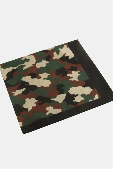 Asker Desenli Bandana 50*50 - Resim 3