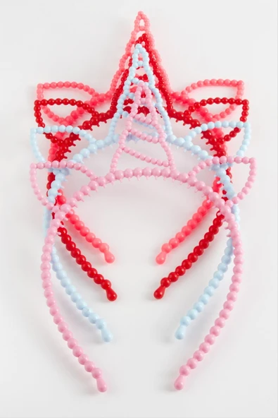 Unicn Kulaklı Plasik Çocuk Taç - Resim 3