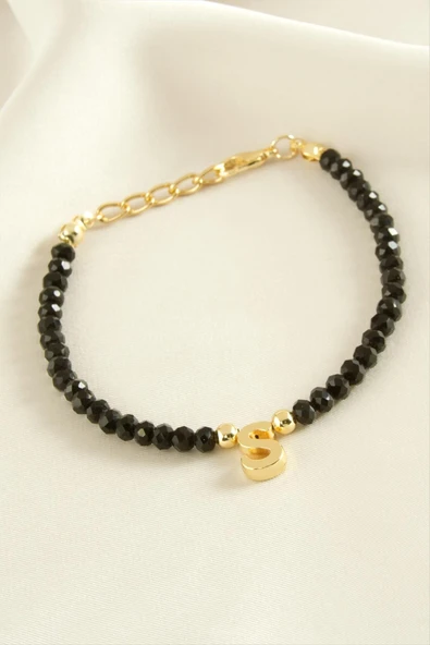 Harfli Kristal Trend Bileklik - Resim 5