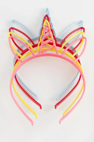 Unicn Kulaklı Plasik Çocuk Taç ürün görseli