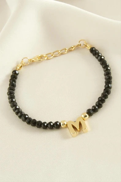 Harfli Kristal Trend Bileklik - Resim 4