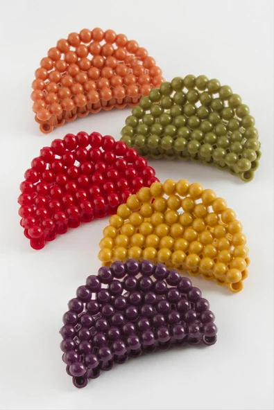 Oval Renkli Mandal Toka 6 cm