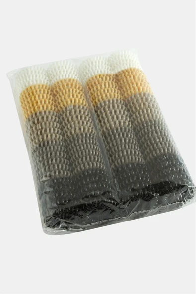 100 Adet Renkli Makarna Lastik Toka