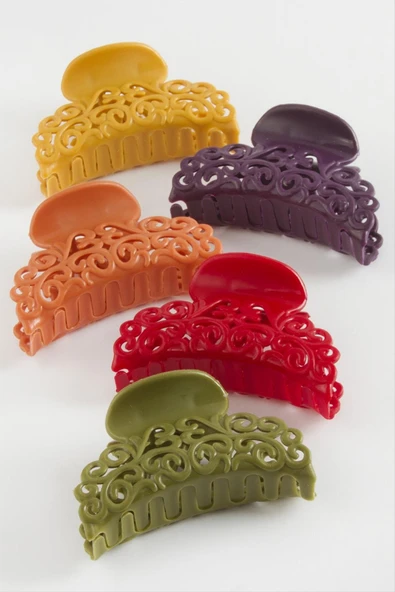 Çini Desenli Renkli Mandal Toka 6 cm - 3