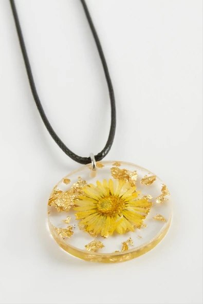 Papatya Epoksi Kolye - Resim 5