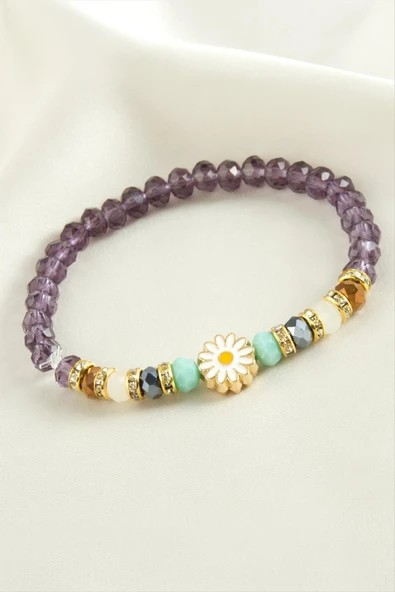 Papatya Kristal Trend Bileklik - Resim 7