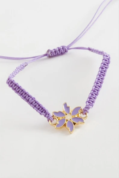 Papatya Makrome Örgülü Bileklik - Resim 2