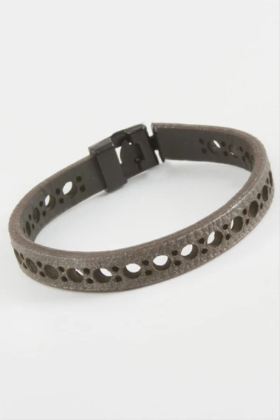 Noktalı Kaliteli Suni Deri Bileklik - Resim 2