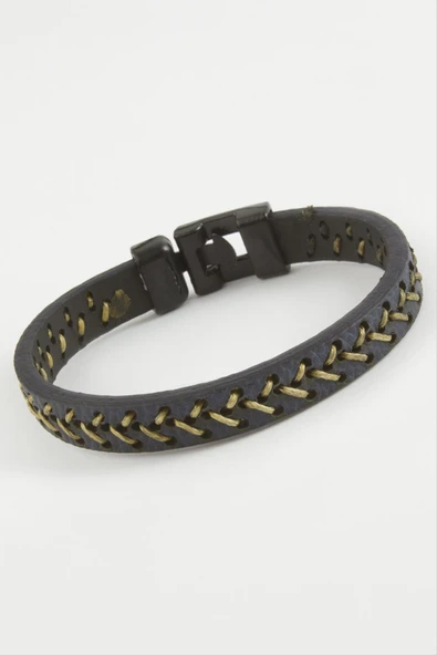 İpli Kaliteli Suni Deri Bileklik - Resim 2