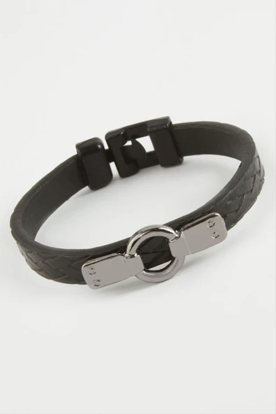 Halka Kaliteli Suni Deri Bileklik - Resim 2