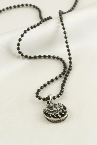 Osmanlı Bayrağı Top Zincirli Erkek Kolye - Resim 2